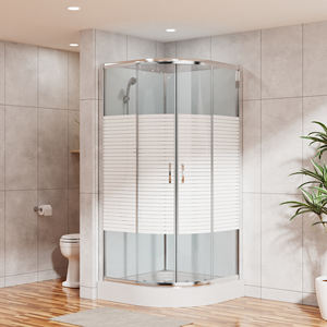 Cabina <span class=keywords><strong>de</strong></span> <span class=keywords><strong>ducha</strong></span> <span class=keywords><strong>de</strong></span> vidrio <span class=keywords><strong>con</strong></span> puerta corredera moderna <span class=keywords><strong>de</strong></span> 6mm <span class=keywords><strong>de</strong></span> grosor <span class=keywords><strong>con</strong></span> panel pintado blanco para baño y salas <span class=keywords><strong>de</strong></span> vapor - Product Image 5