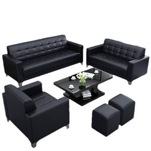Set di Divani <span class=keywords><strong>da</strong></span> Ufficio Moderni e Minimalisti, Piccolo Divano a Tre Posti per Reception Aziendale con <span class=keywords><strong>Tavolino</strong></span> per Area Lounge Ospiti - Product Image 3