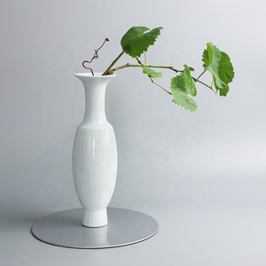 Jarrón de cerámica, decoración para sala de estar, arreglo floral de estilo INS, luz simple, cultura hidropónica lujosa y de alta gama - Product Image 5