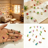 Nouvelles arrivées : mini ampoules et guirlandes lumineuses miniatures en plastique pour la décoration de maison de poupée