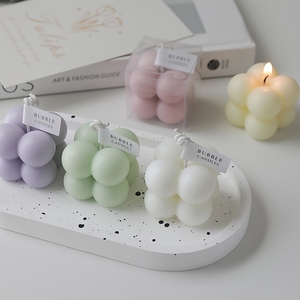 Candela Profumata Personalizzata per Arredamento Casa, Regalo Souvenir in Cera di Soia, Candela Aromatica Piccola a Forma di Cubo, Candela Profumata Carina - Product Image 1