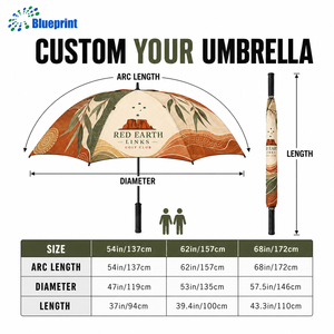 Fully-Automatic Windproof Straight <b>Umbrella</b> Single Layer Fiberglass <b>Large</b> Custom Full-Color Digital Print Golf Clubs Events Pro - Product Image 2