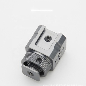 Universal 1/4 Inch Aluminum Alloy Tripod Shoe Mount Adapter Hot/Cold for Camera Mic Fill Light Bracket Monitor Holder <strong>Rig</strong> - Product Image 2