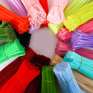 Venta al Por Mayor de Limpiapipas de Chenilla Coloridos de 6mm y 10mm, Alambre Peludo para Manualidades y Proyectos de Arte DIY - Product Image 2