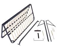 Cadre de lit moderne à lattes du fabricant, sommier Tatami pliable en fer, avec supports renforcés, durable et écologique