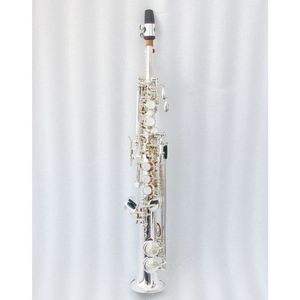 Haut de gamme E Flat Saxophone <span class=keywords><strong>Sopranino</strong></span> Argent Plaqué Gravure Artistique Saxophone <span class=keywords><strong>Sopranino</strong></span> - Product Image 1