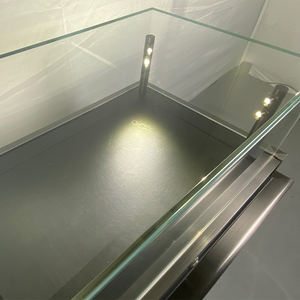 Gabinete de escaparate de mesa de cristal de lujo personalizado para exhibición de antigüedades de museo, equipo de exposición LED moderno - Product Image 4