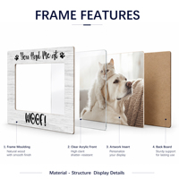 Marco de Fotos Conmemorativo para Mascotas, Regalo de Aniversario, Marco Personalizado para Perros y Gatos, Decoración de Mesa o Pared, Decoración para el Hogar, Venta al Por Mayor
