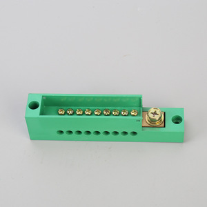 กล่องรวมสายไฟแบบชั้นเดียว 9 ตำแหน่ง ขั้วต่อสกรูสีเขียว IP44 บล็อกขั้วต่อสำหรับการวัดค่า - Product Image 3