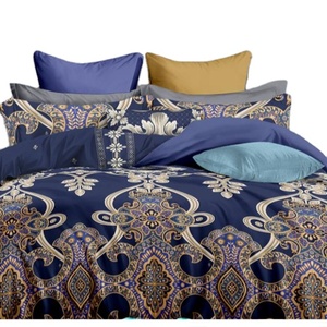 Parure de lit kosss en microfibre, ensemble de literie design impression blanc, vente en gros, literie taille <span class=keywords><strong>queen</strong></span> - Product Image 1