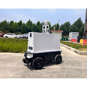Châssis de robot métallique UGV de ma boutique, plateforme à quatre roues pour applications robotiques spéciales - Product Image 1