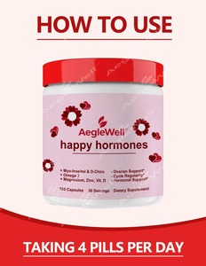 כמוסות מולטי ויטמין אינוזיטול הורמון האושר סיטונאי, כמוסות D-כירו, כמוסות מיו-אינוזיטול ו-D-כירו אינוזיטול לנשים - Product Image 2