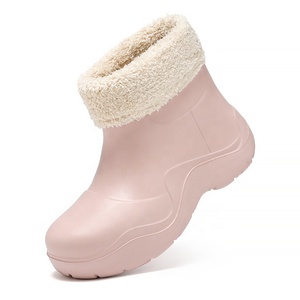 Botas de chuva para mulheres, botas de chuva da moda, casuais, eva, sem cadarço, para neve - Product Image 1