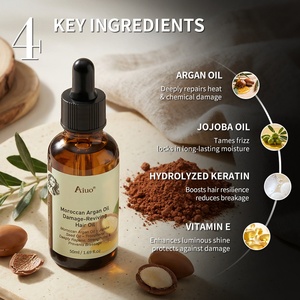 Aceite Esencial para el Cabello con Vitamina E, Antiencrespamiento, Brillo Sedoso, Antirotura, Aceite para el Cuidado del Cabello al por Mayor para Cabello Teñido y Dañado - Product Image 2