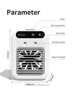 <b>USB</b> Home Desktop Portable Mini Desktop Air Conditioner Fan Personal Space 2 Wind Speed Cooler Air Cooling Water Fan - Product Image 4