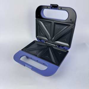 Grille-pain électrique basique personnalisé et économique, appareil à sandwich, 3 en 1, chauffage double face, plaque chauffante antiadhésive, triangle, 750W, usage domestique - Product Image 4