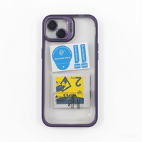 Coque pour iPhone 17 avec support d'objectif, film protecteur transparent et béquille – Étui de protection pour iPhone 17 Air, 16, 15 Pro Max