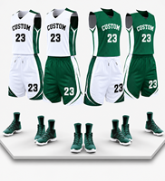 Maillot de basket-ball réversible personnalisé avec nom, numéro et logo, impression numérique, short de basket-ball pour hommes, uniformes de basket-ball