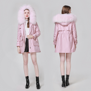 Veste en duvet personnalisée pour femmes Manteaux en duvet pour femmes Parkas De Mujer en fourrure véritable Chaqueta imperméable - Product Image 2