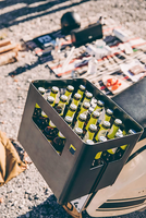 Boîte en métal multifonctionnelle, foyer extérieur, barbecue, boîte à bière pour le camping