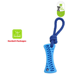 Giocattolo da Masticare per Cani Nunbell Classico Ecologico e Durevole in TPR e Corda di Cotone, Ciotola per Alimentazione Lenta, Corda da Tiro per Pulizia Denti e Pasti Veloci - Product Image 6