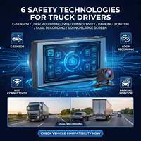 Caméra de tableau de bord Full HD 5 pouces pour camion, neuve, avec double objectif, enregistreur vidéo IPS, Wi-Fi intégré, écran tactile, garantie 1 an