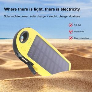 Nouvelle tendance : banques d'alimentation solaires avec lumière, 5000 mAh, chargeur solaire portable et étanche pour le camping - Product Image 2