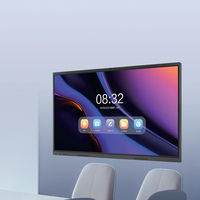 Pantalla Plana Interactiva Táctil 4K UHD de 55-86 Pulgadas, Pizarra Inteligente Todo en Uno con Sistema Dual Android/Windows para Centros Comerciales