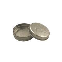 Petite boîte ronde en métal de baume à lèvres de pommade de crème en relief personnalisée de 15g pour la boîte solide de dalgona de parfum