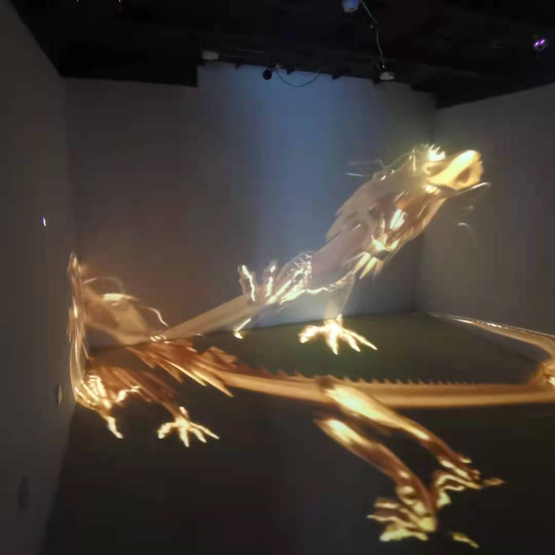 3D defi 360 Virtual Reality Cave technology Immersive 3D visual feast art show projection mapping system