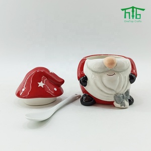 2021 drôle De Noël en céramique <span class=keywords><strong>pot</strong></span> de sucre <span class=keywords><strong>et</strong></span> crème de <span class=keywords><strong>pot</strong></span> de <span class=keywords><strong>lait</strong></span> - Product Image 2