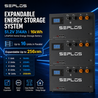 Batterie Lifepo4 Seplos Energy EU Stock 48V 51.2V 314Ah, batterie solaire au lithium 15Kwh 16Kwh, batteries lithium-ion Powerwall