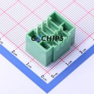 KF2EDGKVM-3.5-2*3P Plug-in Terminal Block Through hole,P=3.5mm Connector Board-to-Board / Socket Closed Screw Fixing 2x3P 3.5mm - Product Image 2