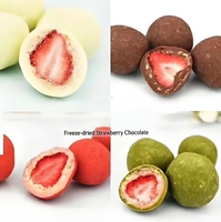 Top gewaardeerde pure chocolade aardbei gevriesdroogde premium zoete snack heerlijke bulkverpakking
