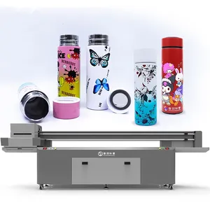 CF-2510 mesin cetak kualitas tinggi Format besar 2510 Digital silinder pencetak UV kaleng Neon UV Led Printer untuk cangkir botol