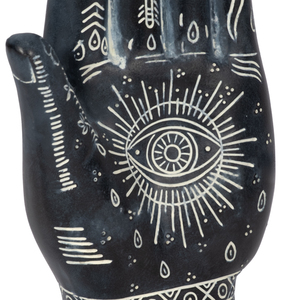 Statuetta in Resina a Forma di Mano con Tatuaggi, Simboli Artistici per Decorazione Casa, Ufficio, Bagno, Soggiorno, Esposizione su Scaffale - Product Image 5