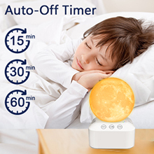 Máquina de Sonido Portátil <span class=keywords><strong>para</strong></span> <span class=keywords><strong>Dormir</strong></span> Bebés Recién Nacidos <span class=keywords><strong>y</strong></span> 24 Sonidos Relajantes, Luz Nocturna RGB/Luz de Respiración - Product Image 3