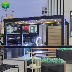 Nhôm pergola ngoài trời có thể điều chỉnh mái che không thấm nước động cơ vườn <span class=keywords><strong>gazebo</strong></span> nhôm sang trọng tùy chỉnh ngoài trời pergola - Product Image 5