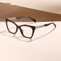 Montures de lunettes anti-lumière bleue pour femmes, modèle TR90 personnalisable 2026, avec branches à âme métallique intégrée