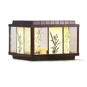 مصابيح عمود خارجية عصرية تعمل بالطاقة الشمسية بدون لهب من HJ HOME، إضاءة خارجية منخفضة للشرفات والأعمدة - Product Image 5