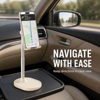Support de téléphone professionnel X76 réglable en hauteur pour bureau, support de tablette en métal avec base lestée pour les entreprises et l'usage quotidien