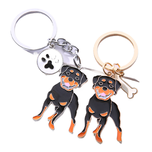 Buena calidad Changzhi Metal llavero mascota perro Navidad regalo promocional Rowena Mynah llavero para Halloween - Product Image 1