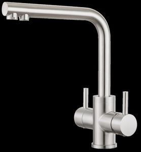 Grifo Mezclador Monomando Moderno de Acero Inoxidable 304 para Fregadero de Cocina, con Cartucho Cerámico, para Uso en Hoteles, Montaje en Encimera 5 - Product Image 1