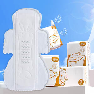 Gran oferta de toallas sanitarias desechables de algodón puro orgánico, servilletas de anión ultrafinas transpirables OEM para mujer, higiene femenina al por mayor - Product Image 5