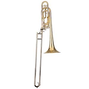 <span class=keywords><strong>Trombone</strong></span> basse à double piston BB, <span class=keywords><strong>trombone</strong></span> en laiton doré fait main exquis - Product Image 1