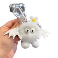 Porte-clés en peluche chauve-souris démon Halloween, breloque de sac, jouet, décoration de voiture, style dessin animé, cadeau de festival pour les autres
