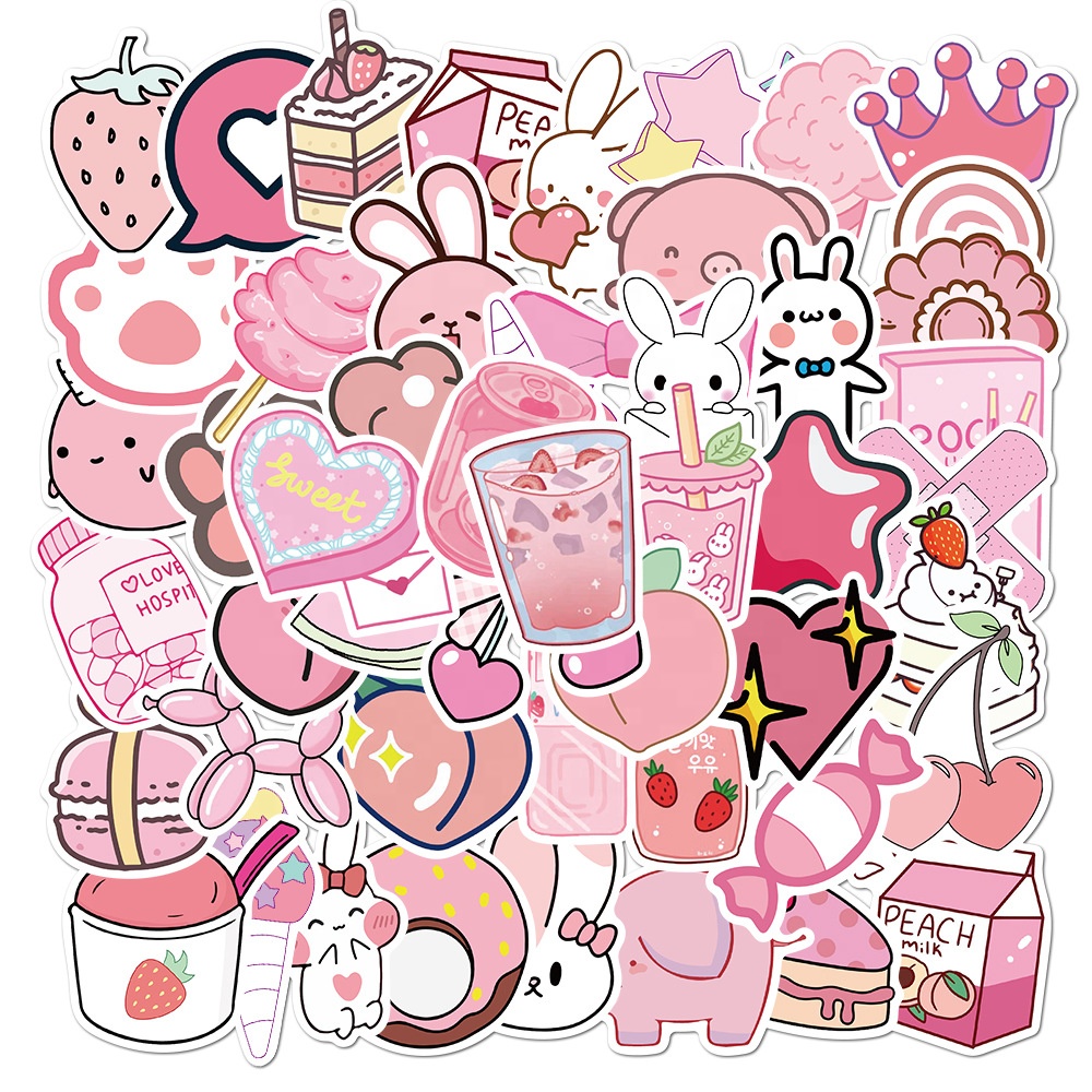 Licorne Chat Mignon Et Autocollants Arc-en-ciel Dessin Animé Illustration Vectorielle | Vecteur
