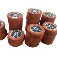 Roue en caoutchouc silicone anti-huile et anti-usure pour un fonctionnement stable des équipements de transport et de manutention en atelier