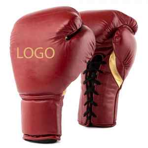 Guantes de boxeo de cuero de vaca personalizados profesionales para adultos Ropa deportiva de kickboxing de etiqueta privada - Product Image 3