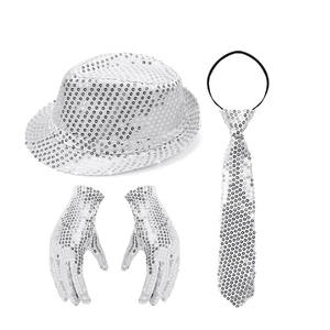 Nouveau Disco Carnaval Tricolore Sequin Chapeau Sequin Top Chapeau Carnaval Décoration Rave Party Chapeau Costume - Product Image 2